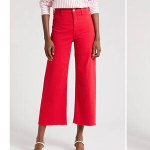Pistola - Penny High Waist Raw Hem Wide Leg Jeans (NWT) (Ruby)